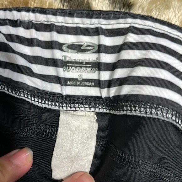 Champion Women Black‎ Cropped Athletic Leggings Capri Pants Size S - Picture 5 of 7